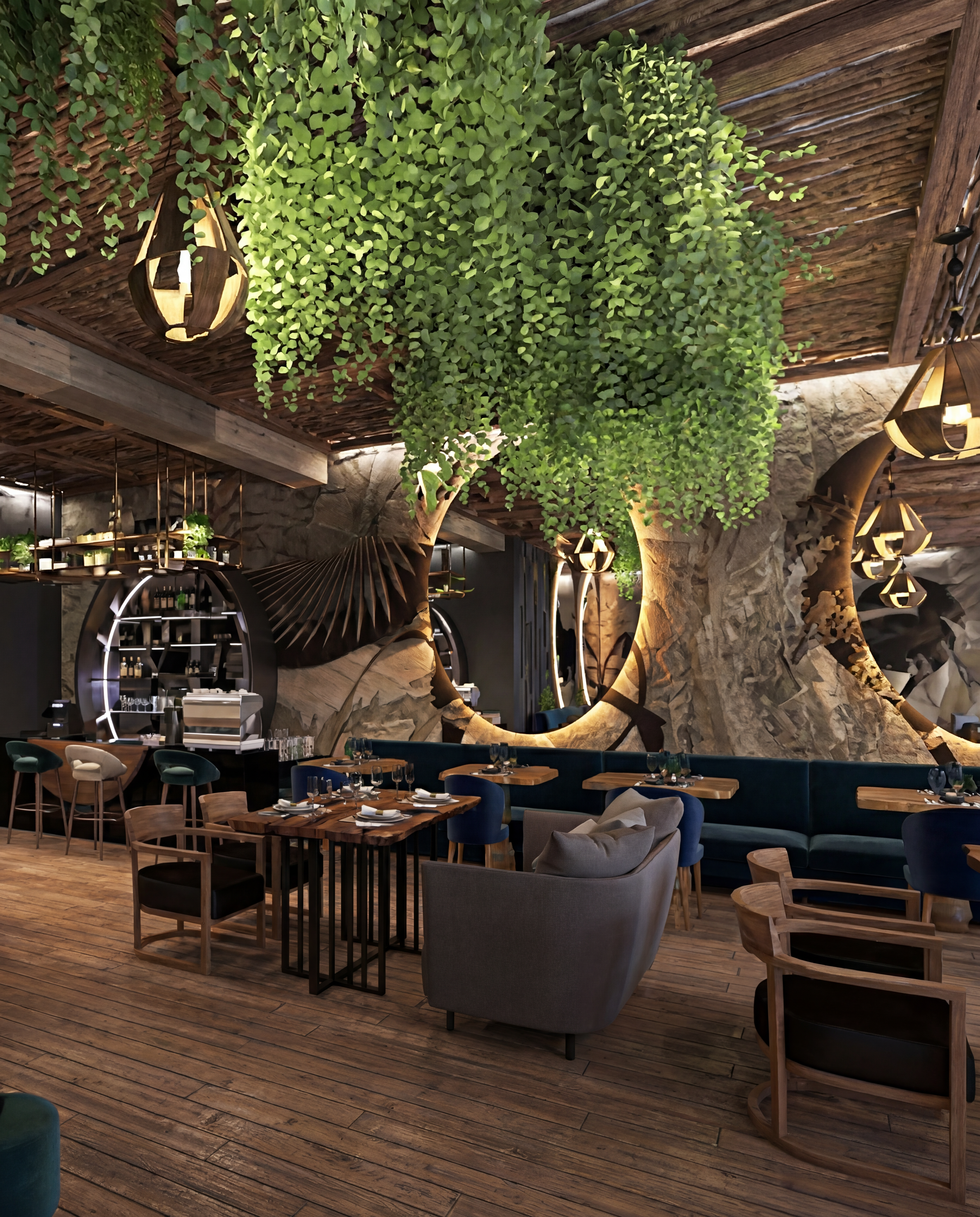 Ce La Vie — interior restaurant Mamaia Nord
