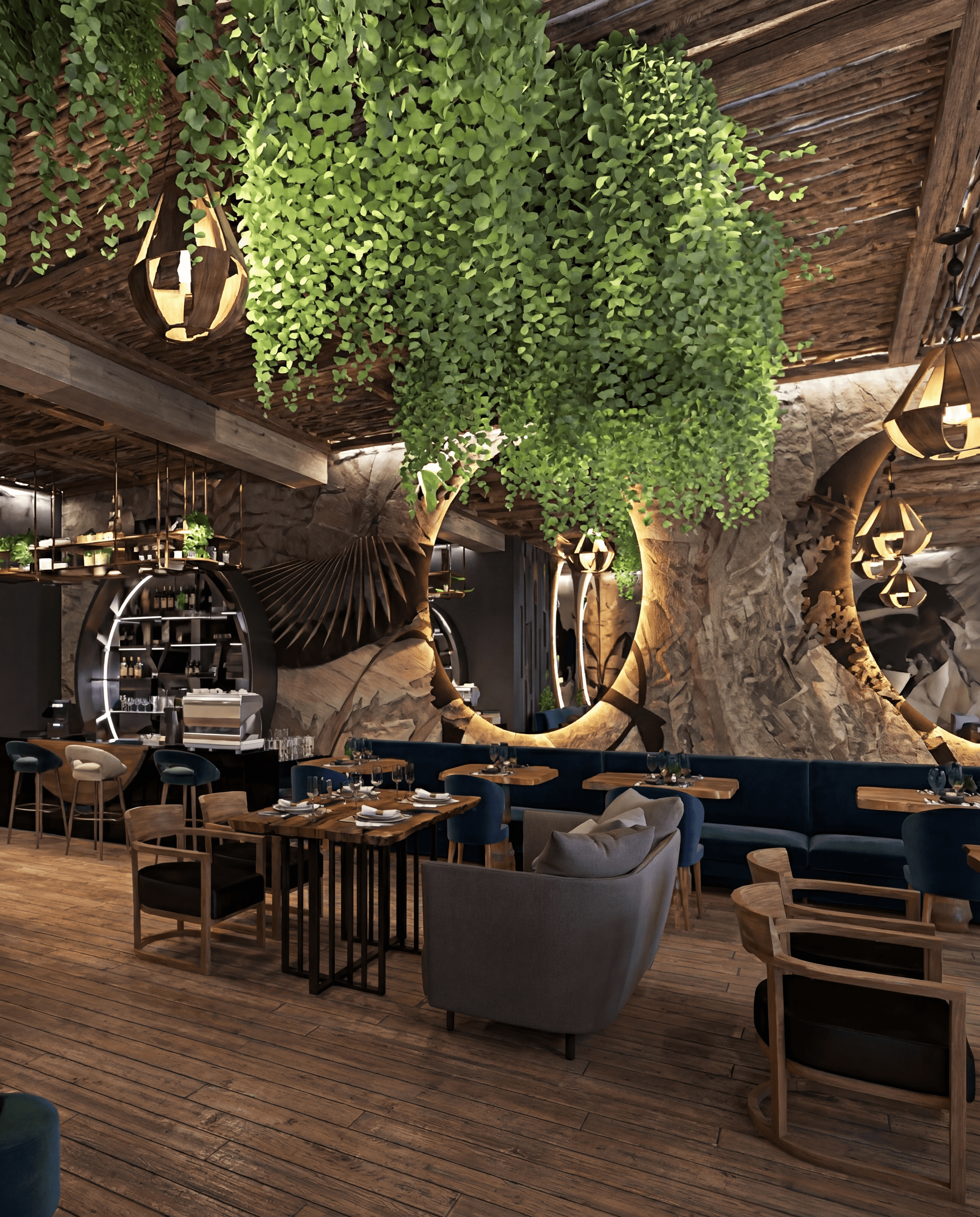 Ce La Vie — interior restaurant Mamaia Nord